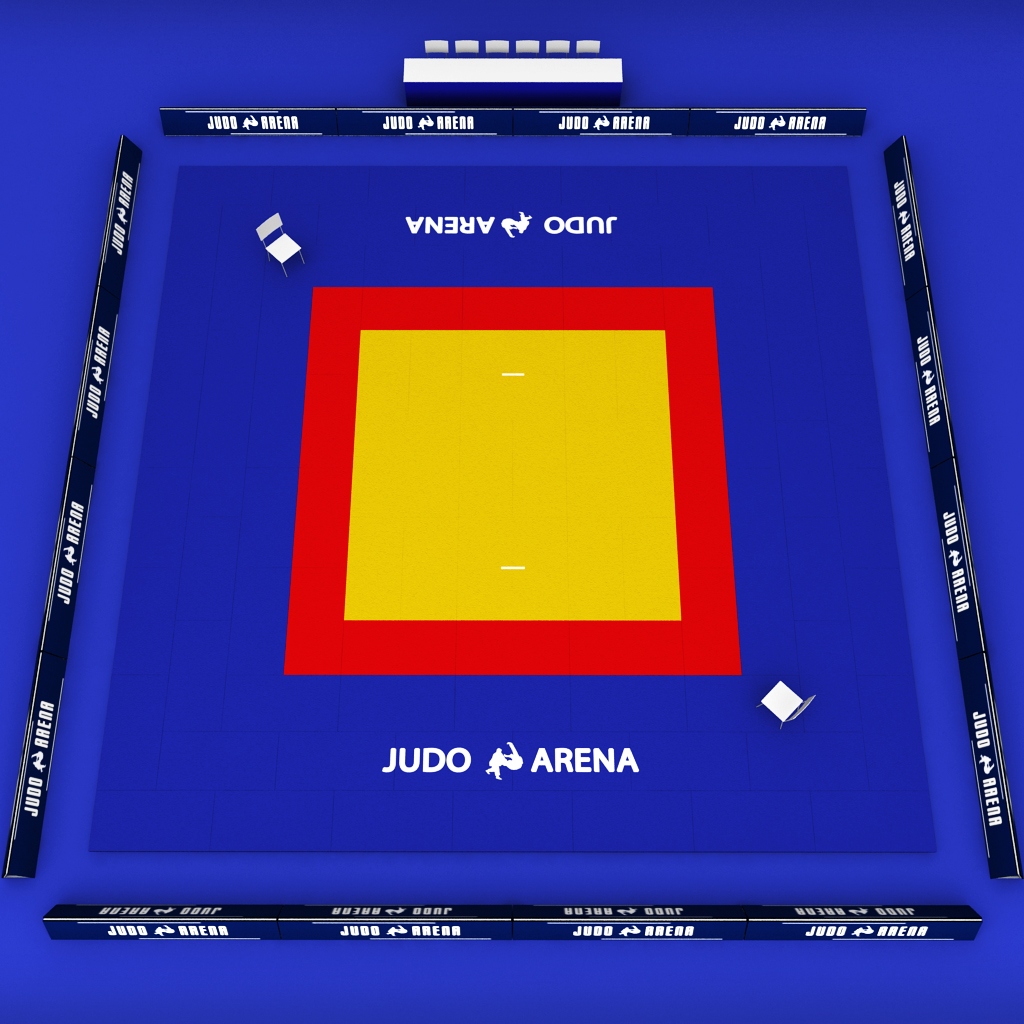 Judo tatami sport arena low poly by kr3atura 3DOcean
